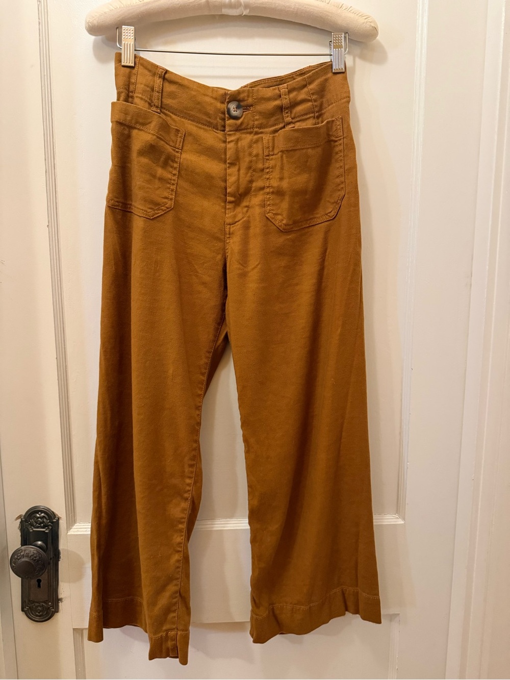 Maeve Linen Collette Cropped Pants